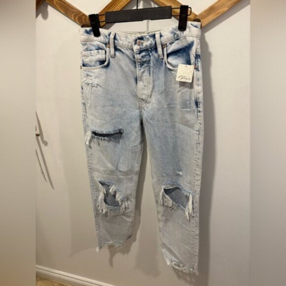 FREE PEOPLE - Tapered BAGGY BOYFRIEND JEANS - Picture 2 of 7